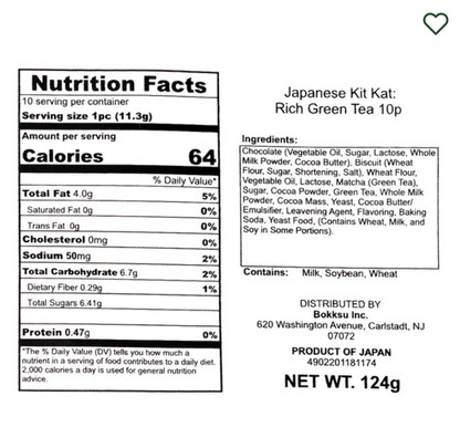Original Kit Kat Matcha Grüner Tee aus Japan